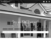 Tablet Screenshot of pgmanagementgroup.com